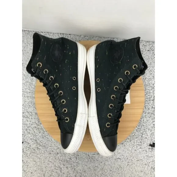 Converse Mens 10 CTAS Chuck Taylor All Star High Black Canvas Casual Sneakers - Picture 6 of 10